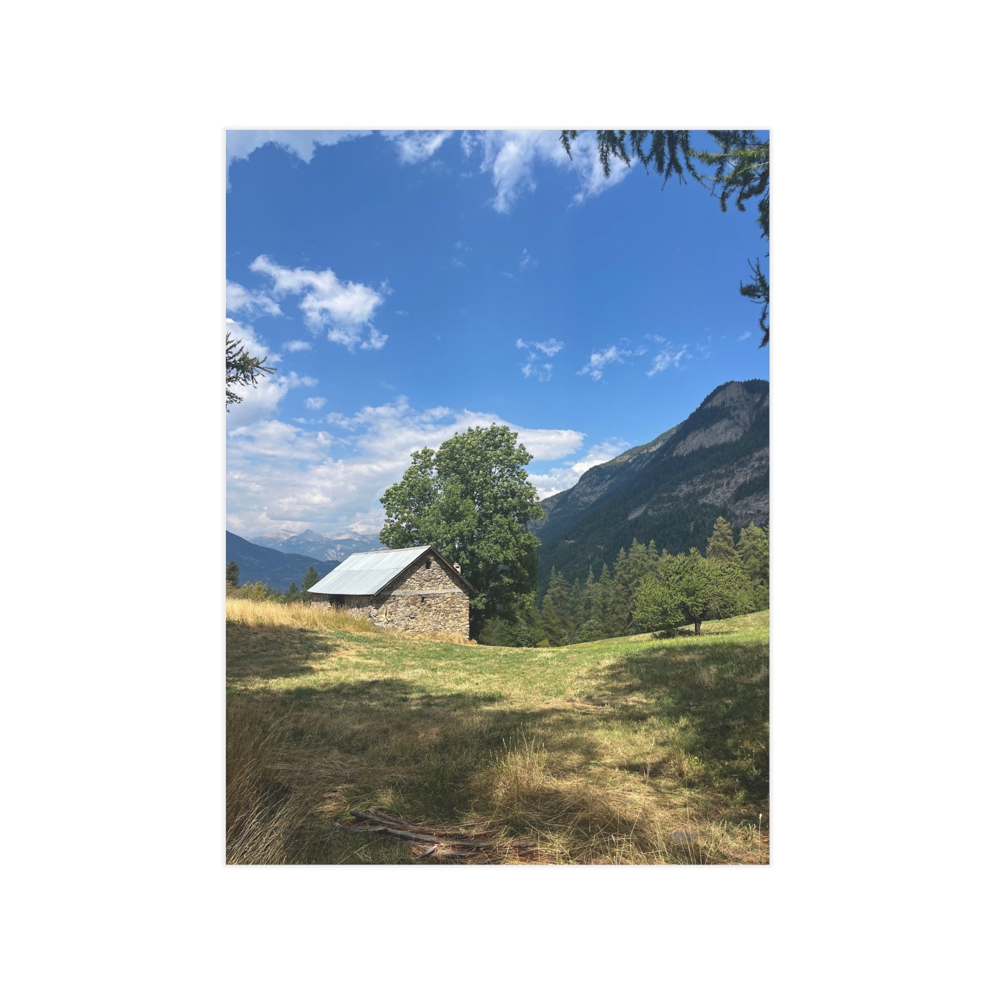 Tiny House in the French Alps - Art Print